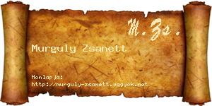 Murguly Zsanett névjegykártya